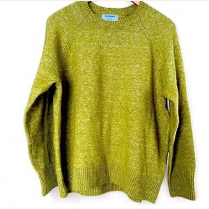 Old Navy Women's Greenish yellow Crewneck Sweater